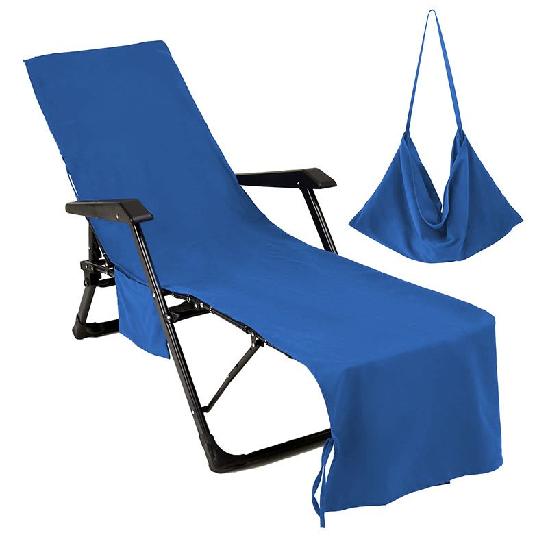 Chaise Lounge Cover Pool Chair Cover Soft and Quick Dry Beach Chair Towel — image 1