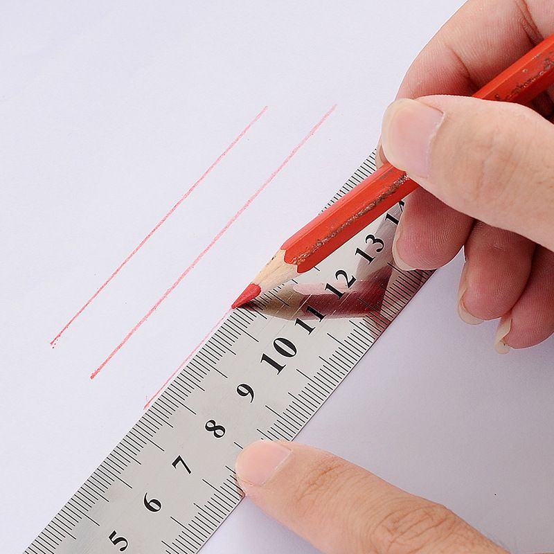 Straight Ruler Stainless Straight Ruler Measuring Tools Stationery Drafting view 2