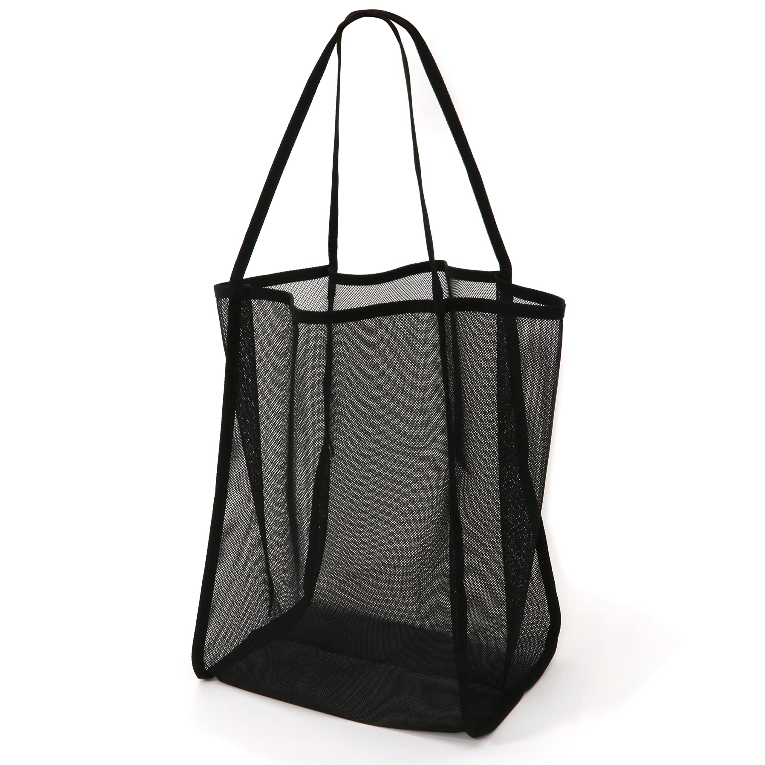 Mesh Beach Tote Bag for Sand Toys Kids Women Foldable Lightweight Durable — image 1