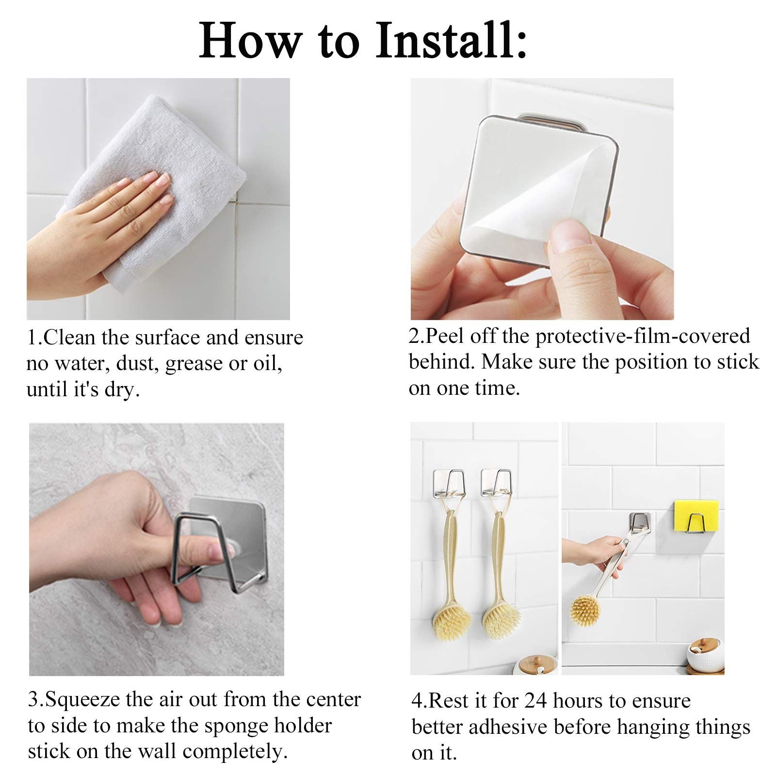 Adhesive Sponge Holder for Kitchen Sink view 5