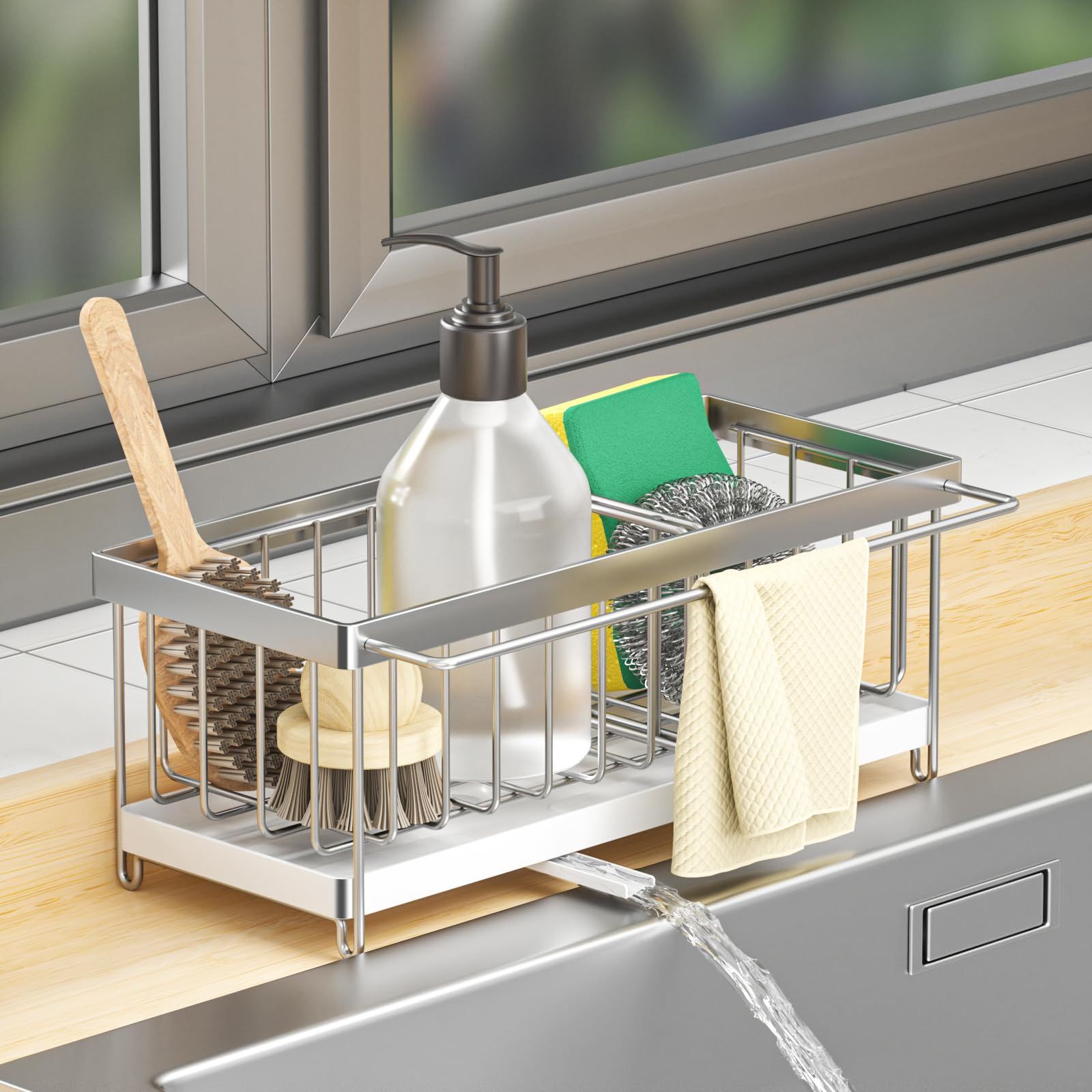 Dish Sponge Organizer with Divider view 4