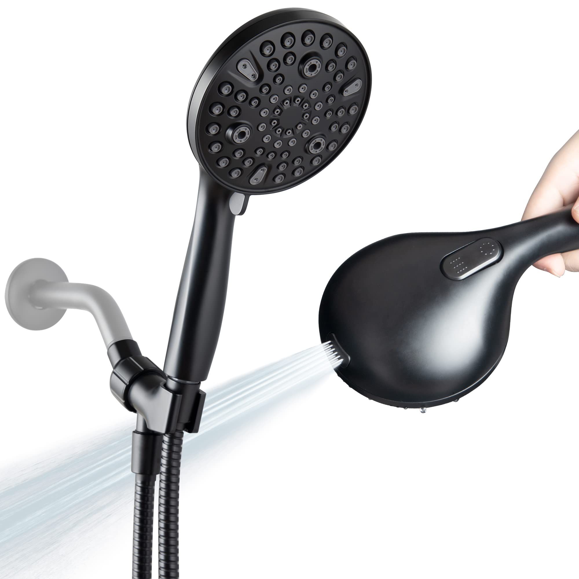 High Pressure 10 Functions Shower Head with handheld — image 1