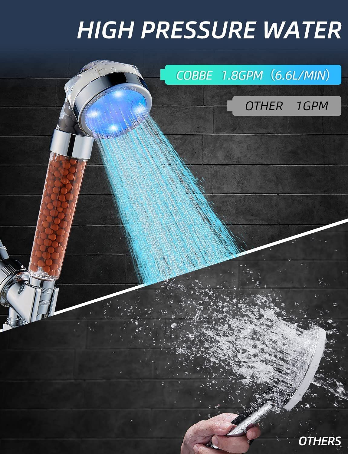 Filtered Shower Head with Handheld view 5