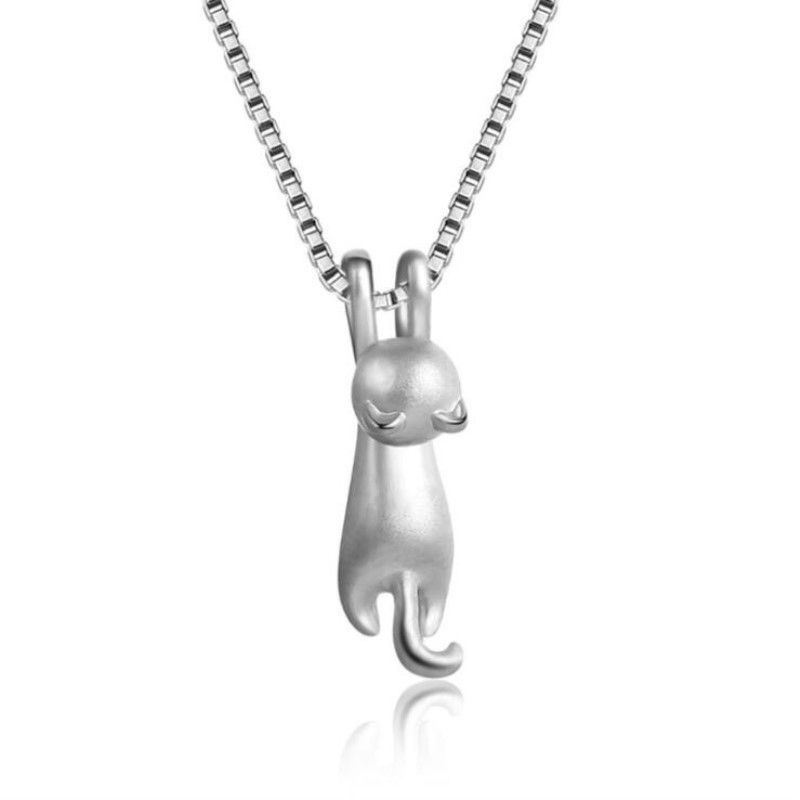 Sterling Silver Cat Necklaces for Women Girls Cat Jewelry for Women Cat — image 1