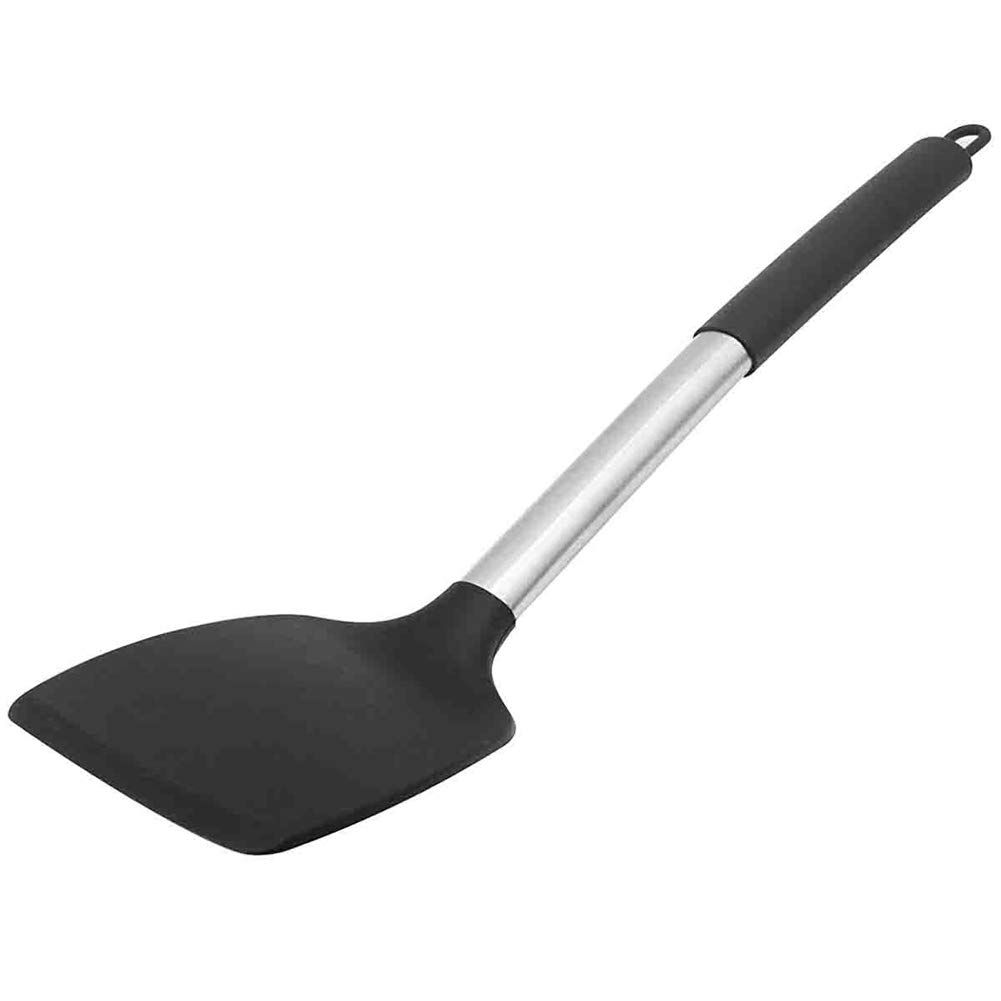 Silicone Solid Turner,Non Stick Slotted Kitchen Spatulas,High Heat Resistant view 3