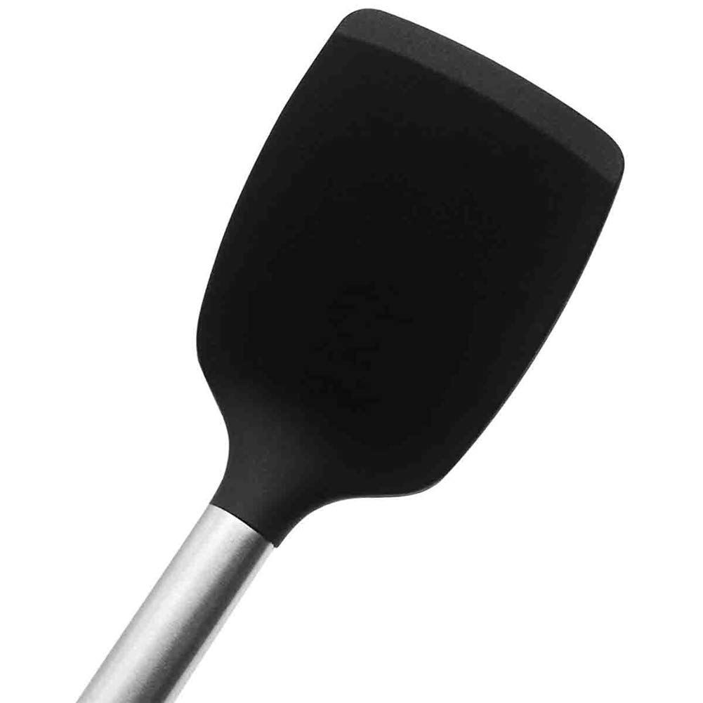 Silicone Solid Turner,Non Stick Slotted Kitchen Spatulas,High Heat Resistant view 4