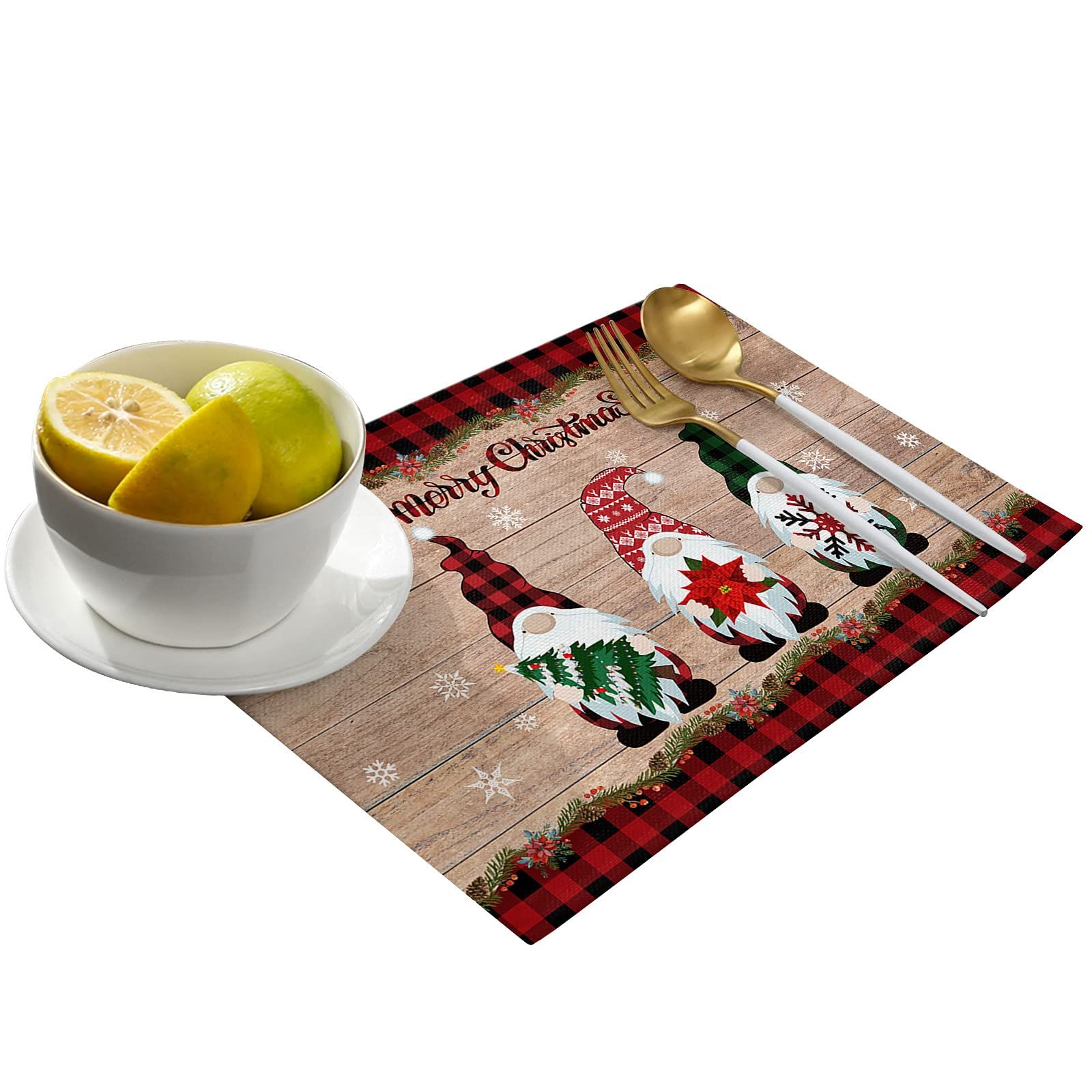 Christmas Decorations Placemats Set of 4 view 2