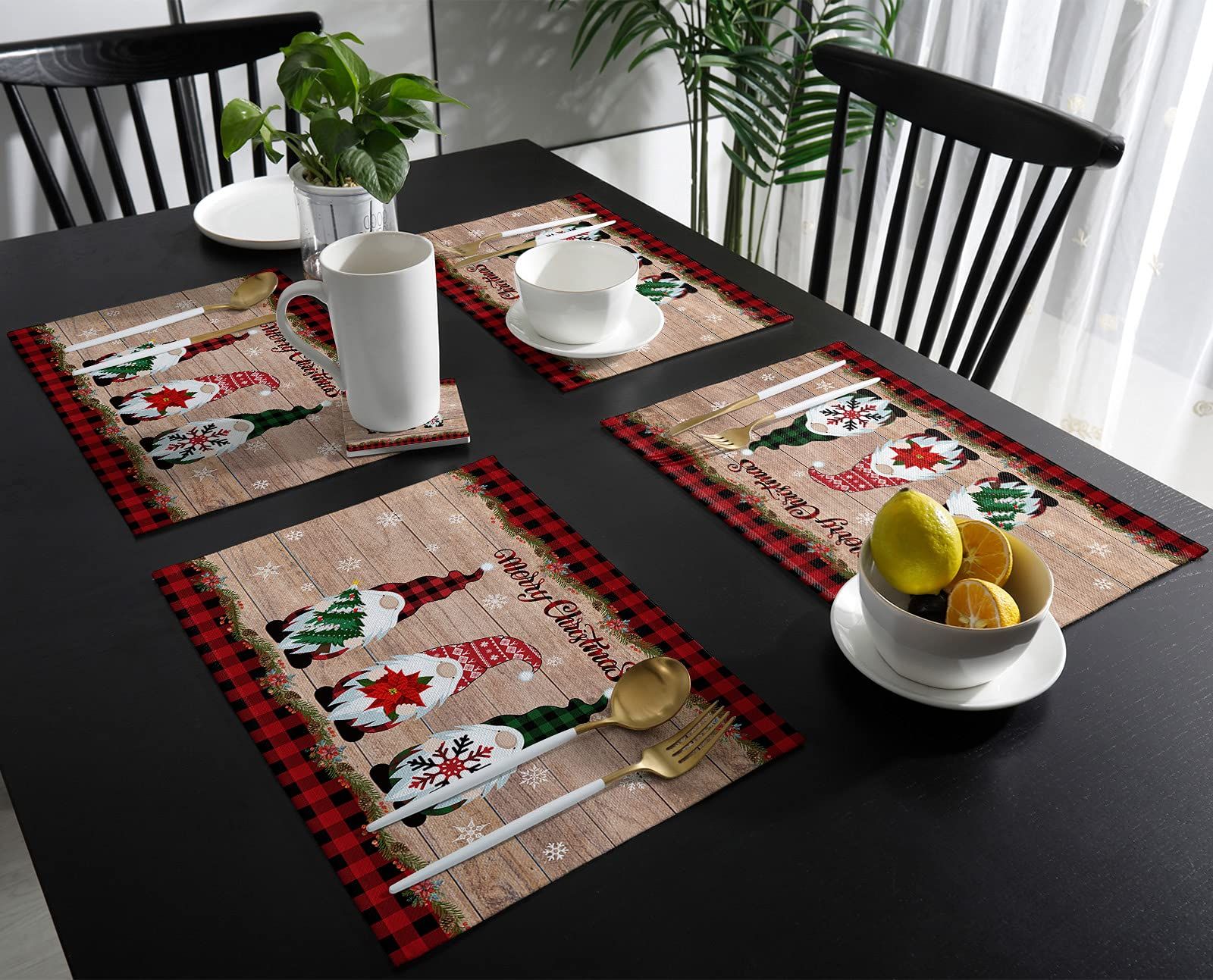 Christmas Decorations Placemats Set of 4 view 3