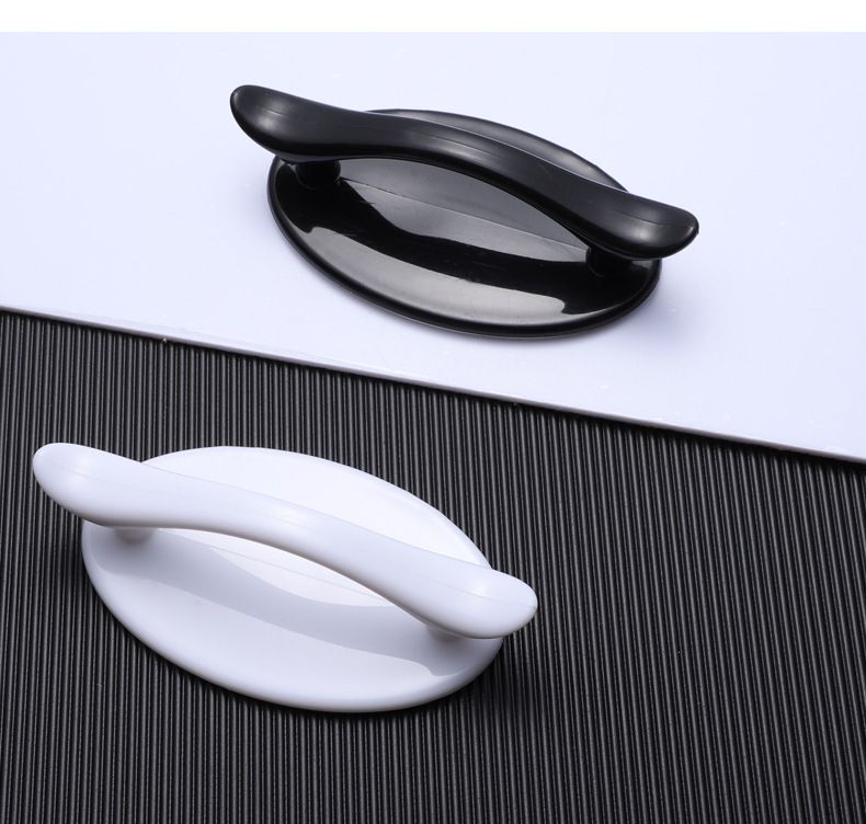 2Pcs Self-Stick Drawer Knobs Push Pull Helper Instant Cabinet Drawer Handle view 2