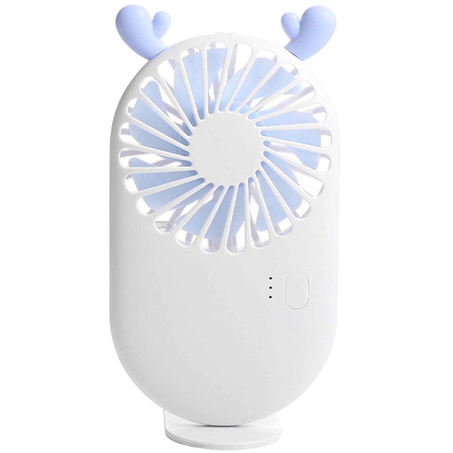 Cute Portable Mini Fan, Handheld Fan with Base as Small Desk Fan, USB — image 1
