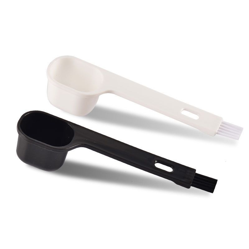Plastic Coffee Scoops, 2 Tbsp Coffee Scoop with Brush & Espresso Grinder Brush — image 1