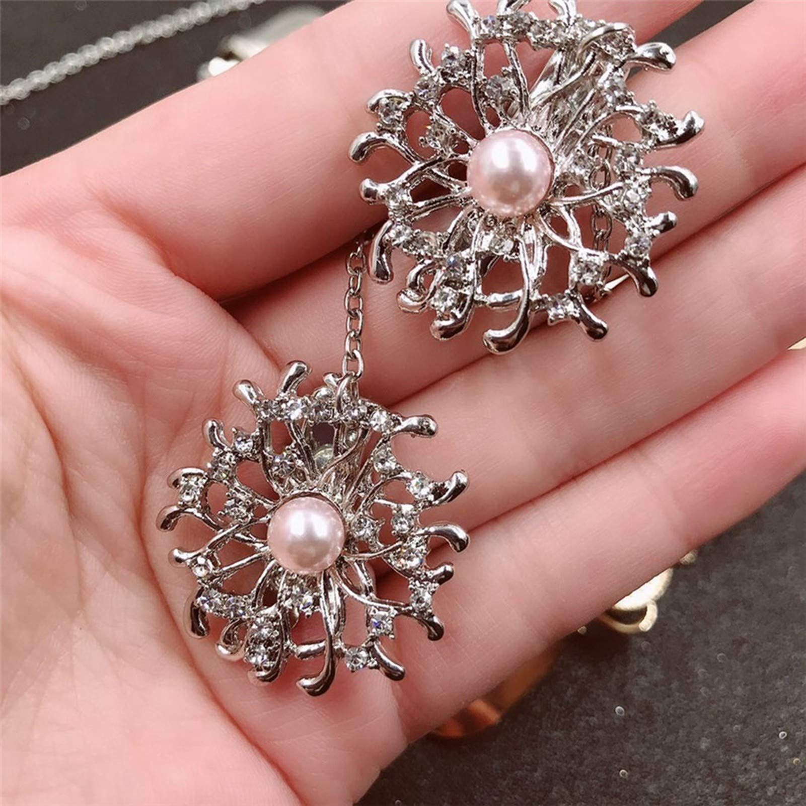 Flower Pattern Retro Dress Shirt Scarf Sweater Shawl Clip Brooch Pins for view 3