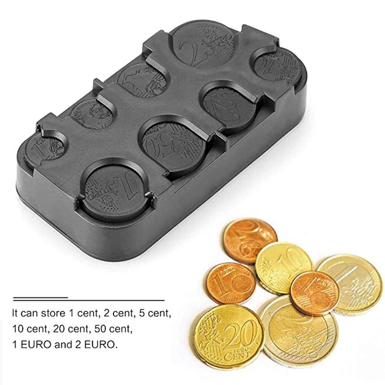Euro Dispenser, Rectangle Euro Dispenser Plastic Holders Storage Box Changes view 5