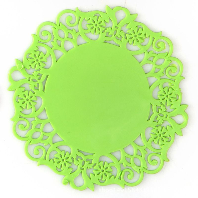 Hollow Silicone mat, Flower-Shaped Anti-Slip mat, Waterproof and Heat view 3