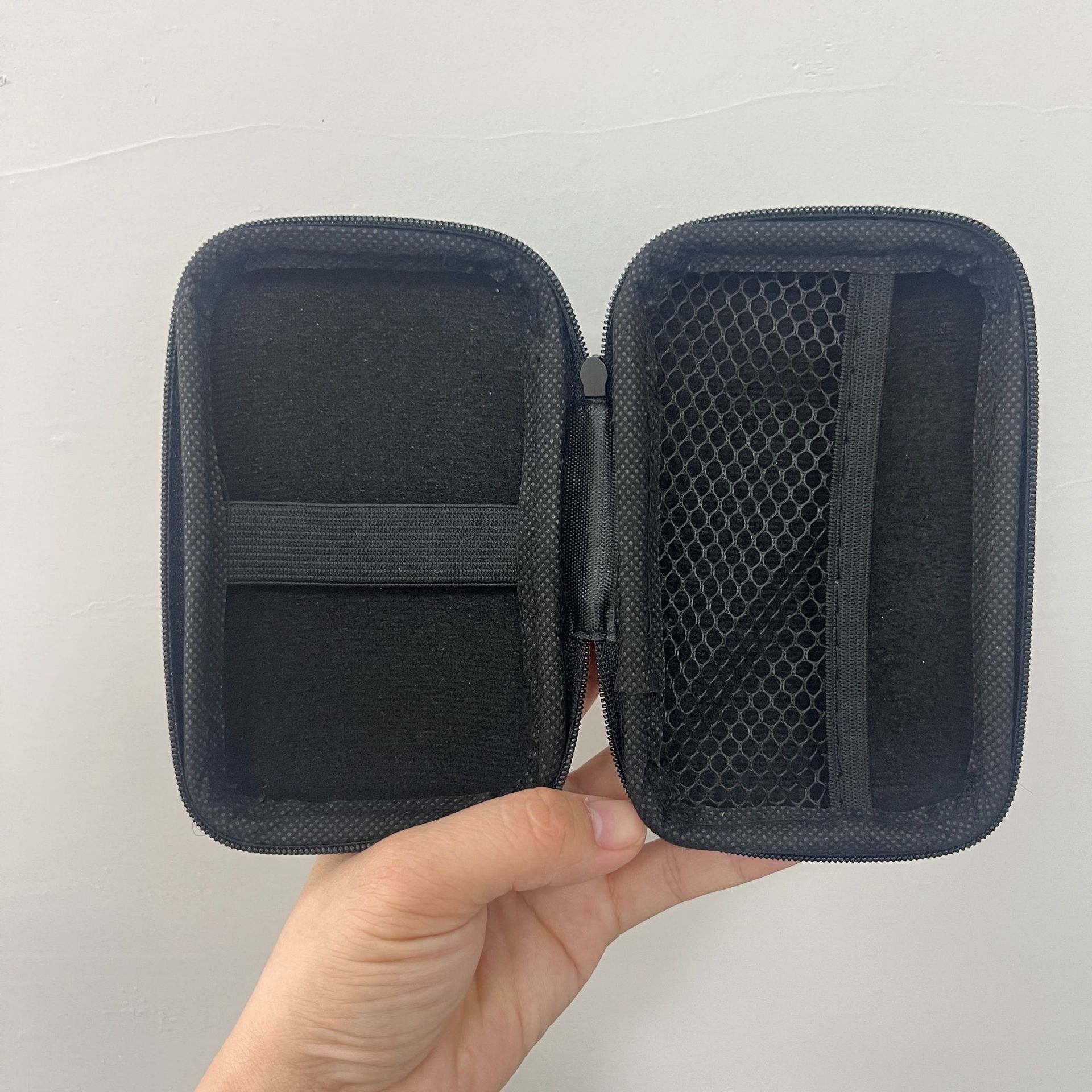 Portable Hard Carrying Travel Case in Black - Waterproof Electronics Organizer view 3