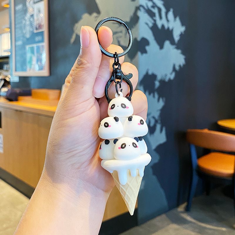 Ice Cream Keychain Small Animal Decor Delicate Animal Keychain Charms Animal view 2