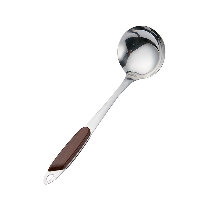 Stainless Steel Kitchen Utensils Set with Wood Handle — image 1