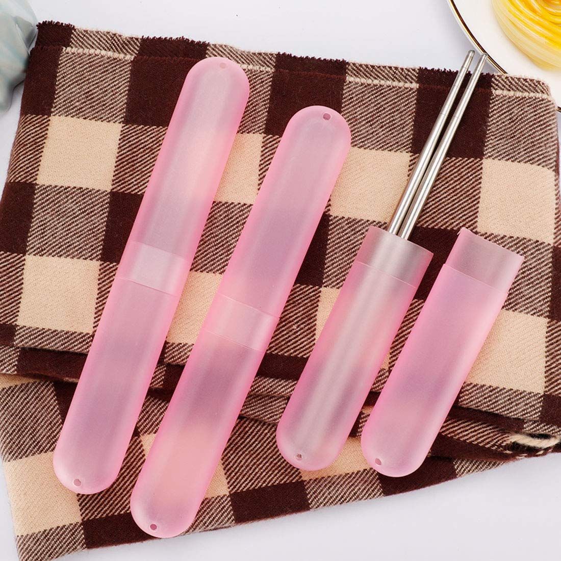 2pcs Travel Toothbrush Case Plastic Container Portable Toothbrush Holder for view 4