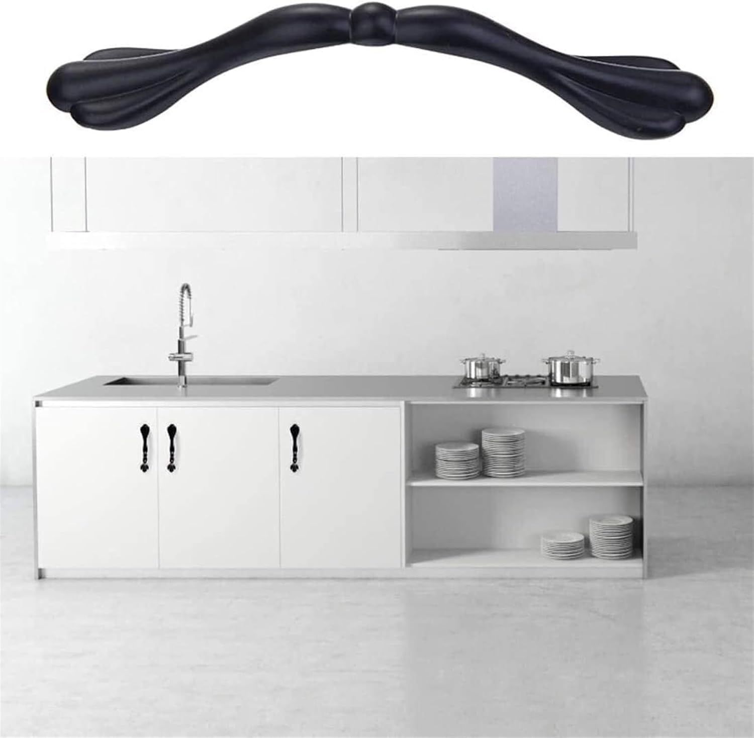 Cabinet Hardware Handle Pull - Furniture Handle for Kitchen Cupboard Door Bow view 4