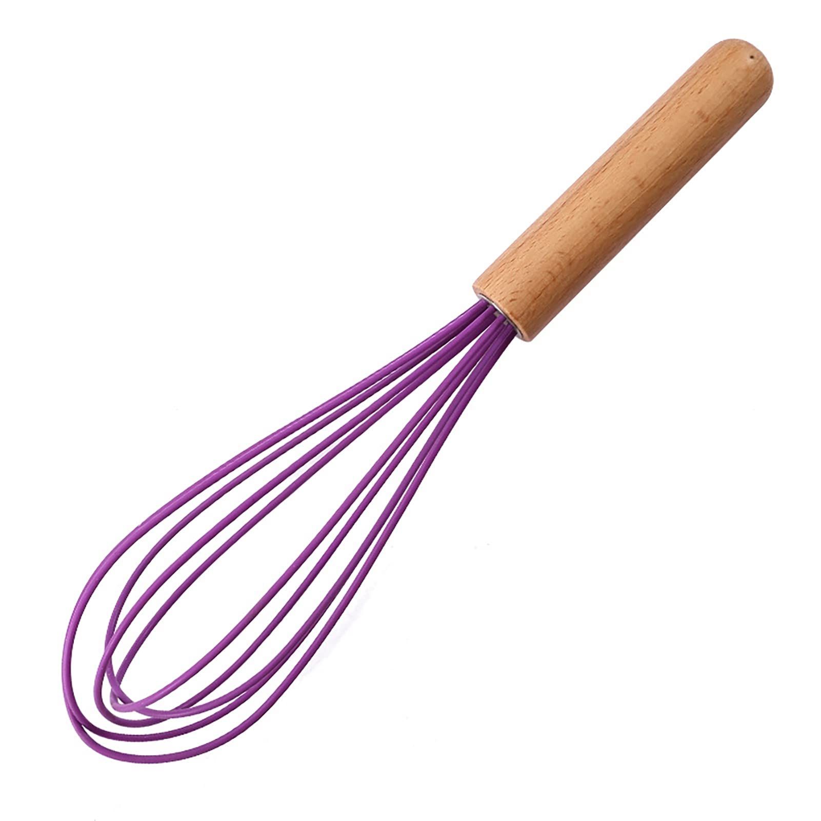 Egg Mixer Manual Egg Mixer Milk Frother Kitchen Utensil Mixing Wooden Handle view 2