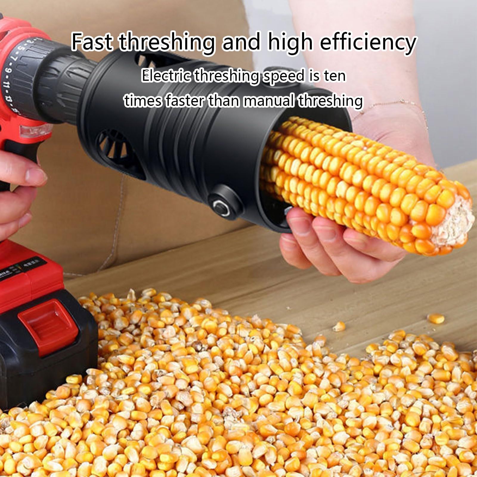 Corn Thresher Strip Tool Corn Sheller Machine with for Popcorn Multifunction view 2