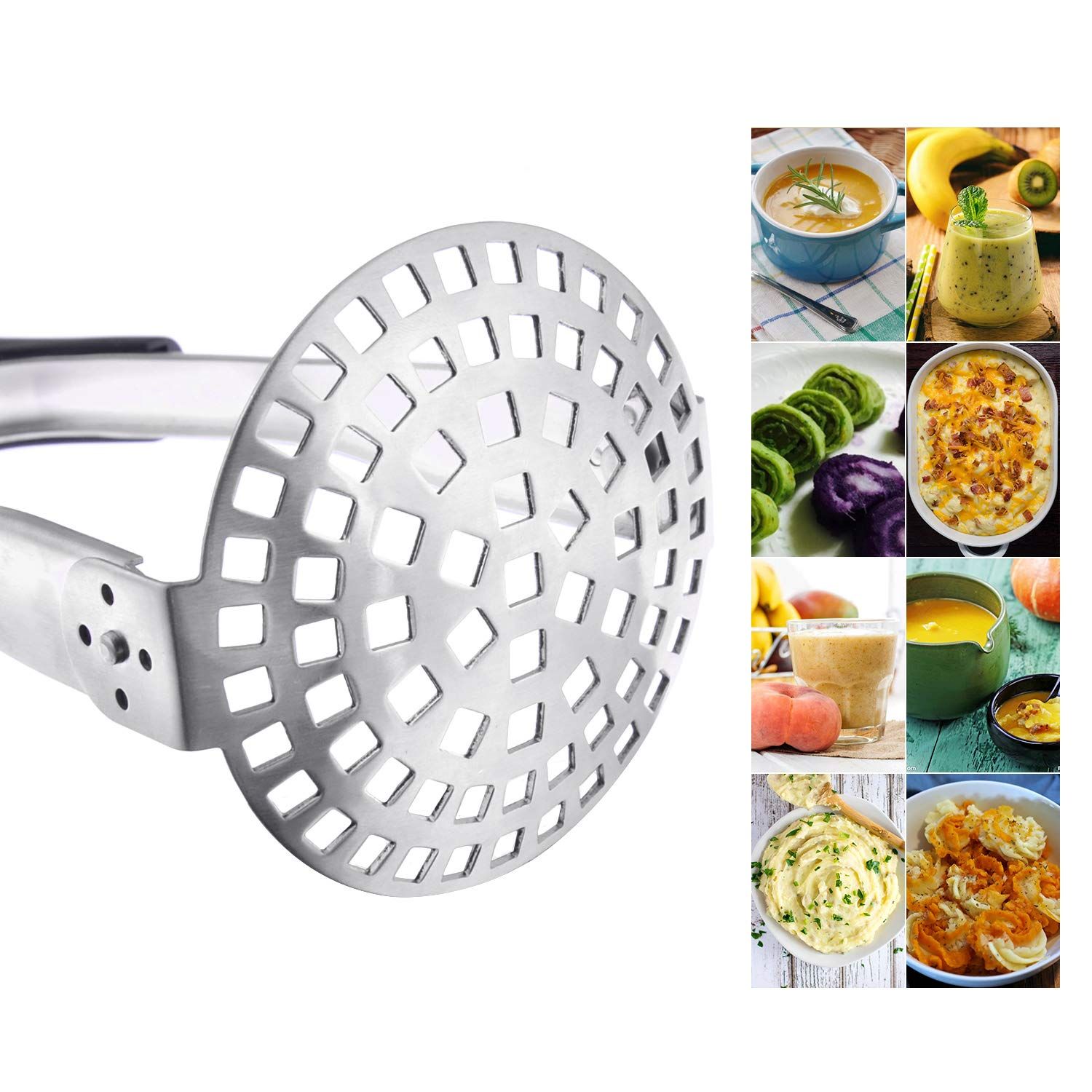 Stainless Steel Potato Masher Heavy Duty view 4