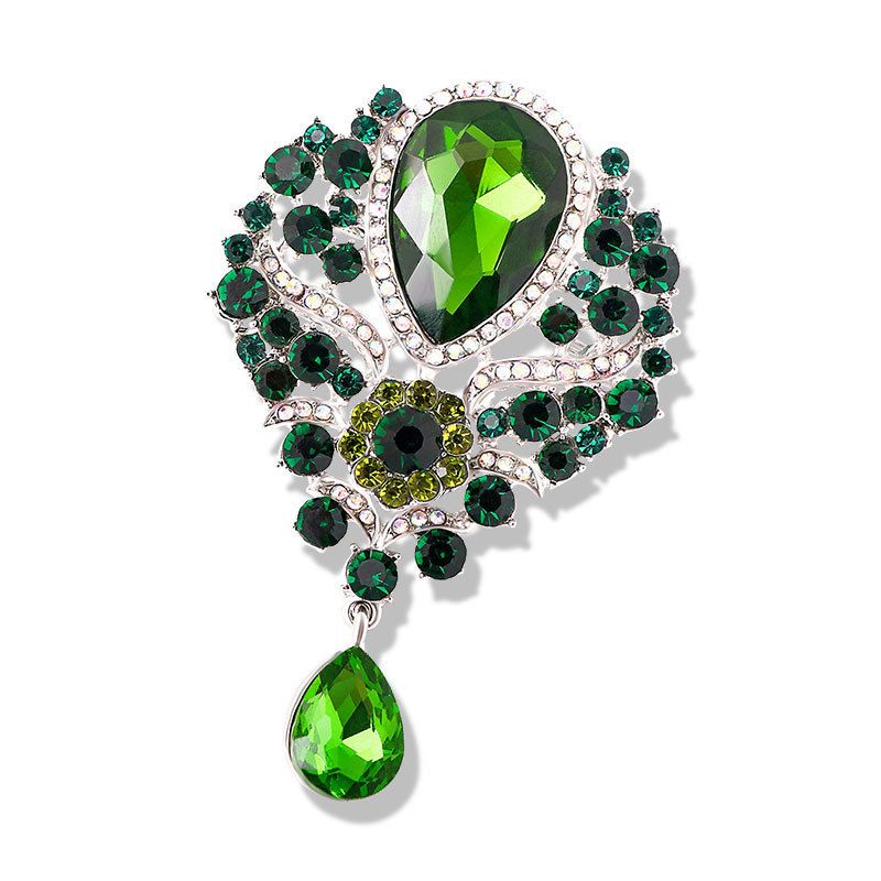 5 Pcs Brooch with Large Big Size Rhinestone Crystal Fashion Jewelry Brooches — image 1