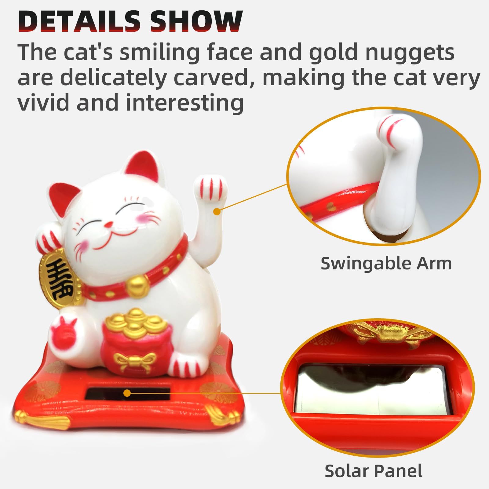 Lucky Cat Waving Arm Set view 4