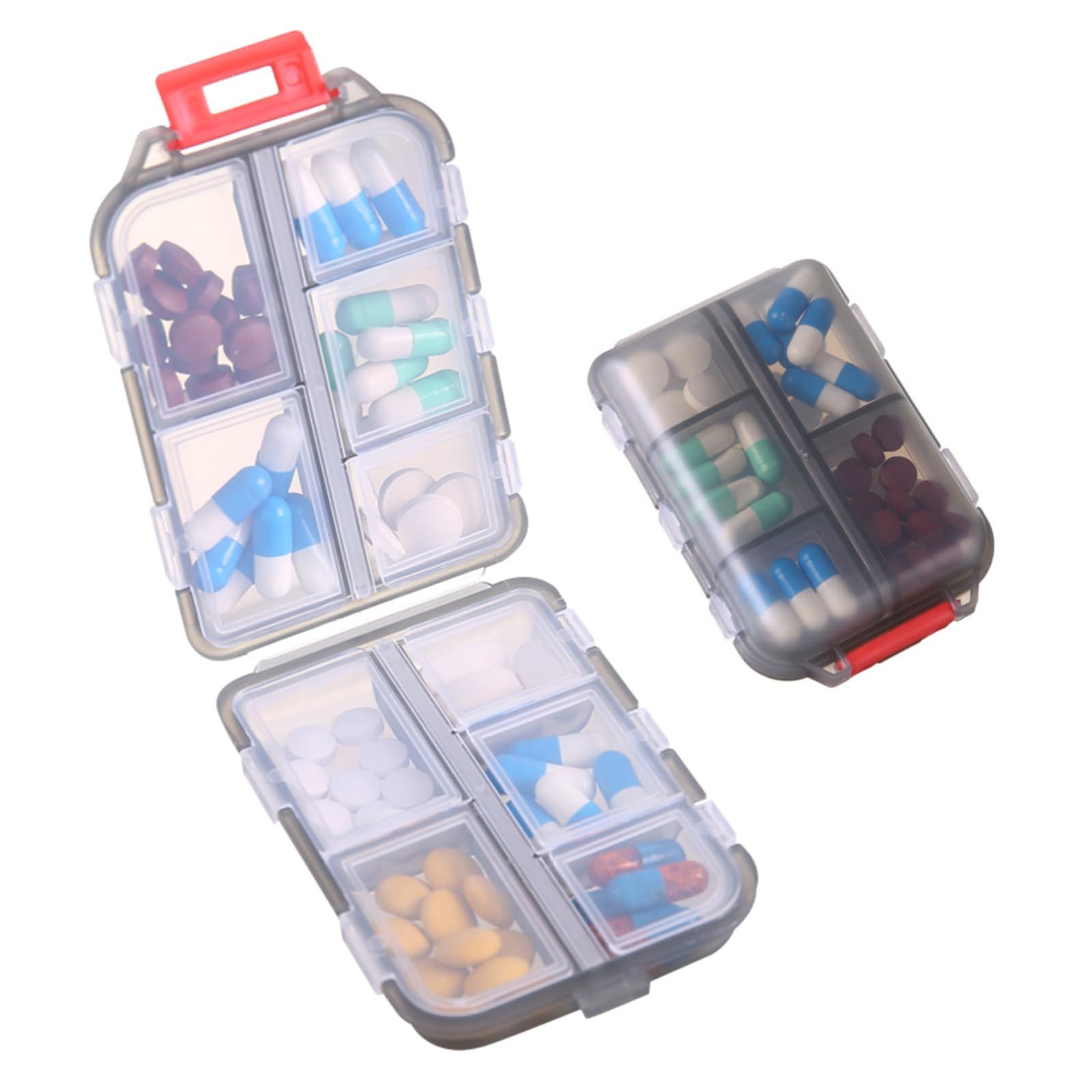 1Pack Travel Pill Organizer - 10 Compartments Pill Case view 3