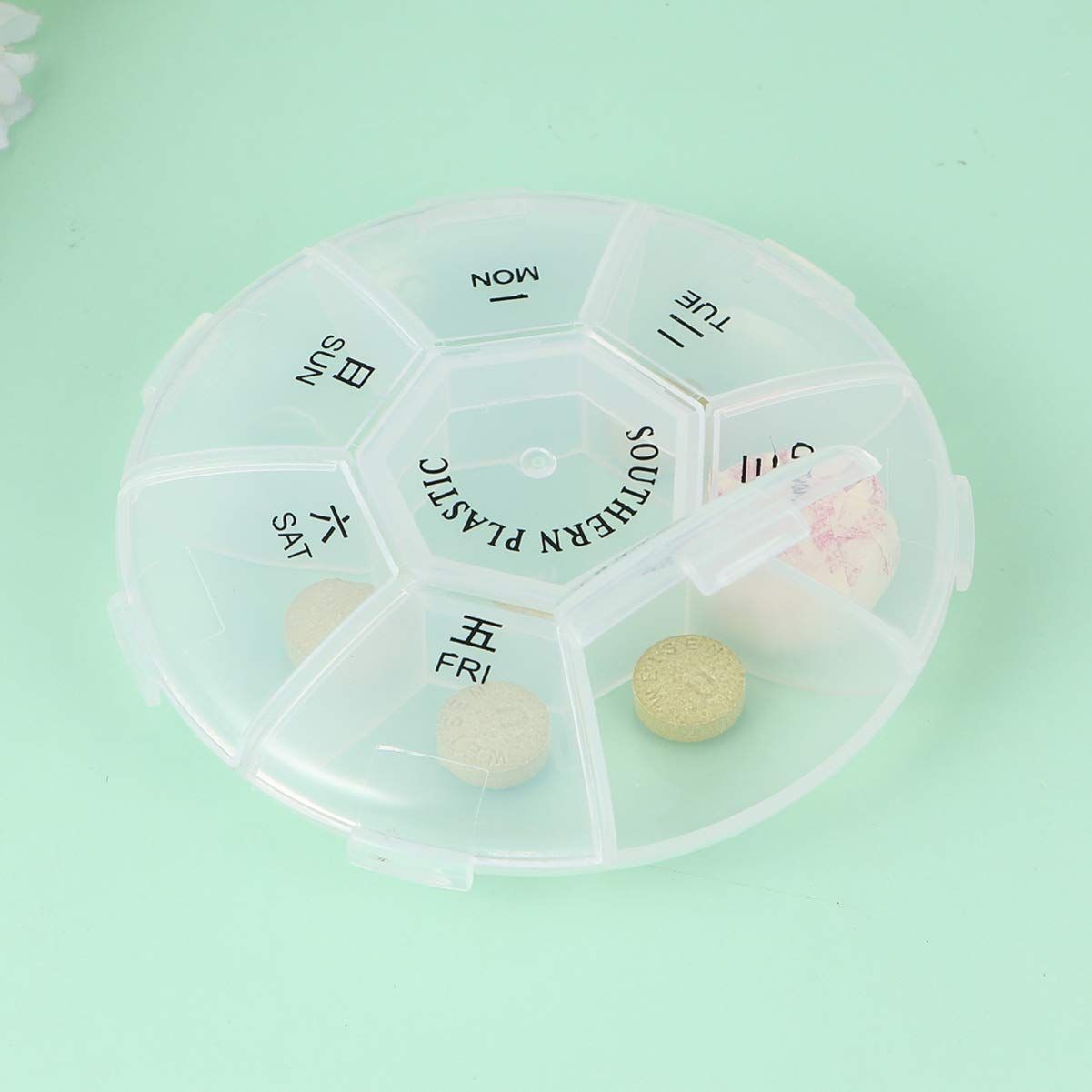 Pill Organizer,Pill Box,Medicine Organizer,Pill case, Weekly Pill view 5