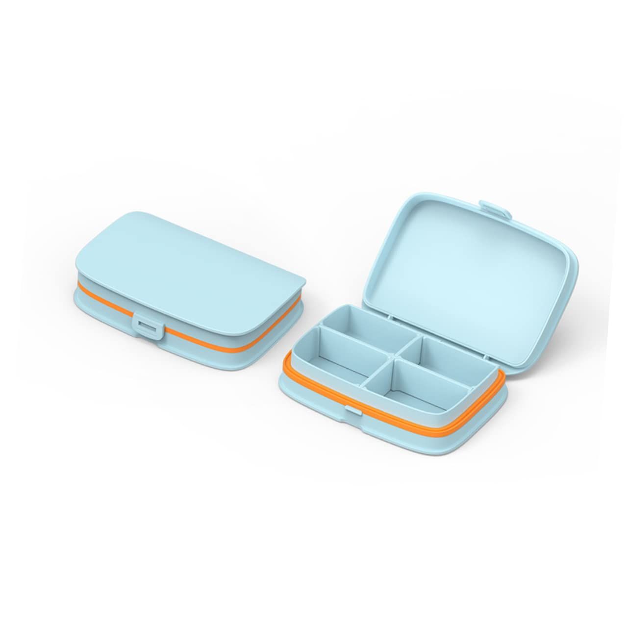 Portable Daily Pill Box Organizer - Waterproof Pretty Cute Pill Container for view 4