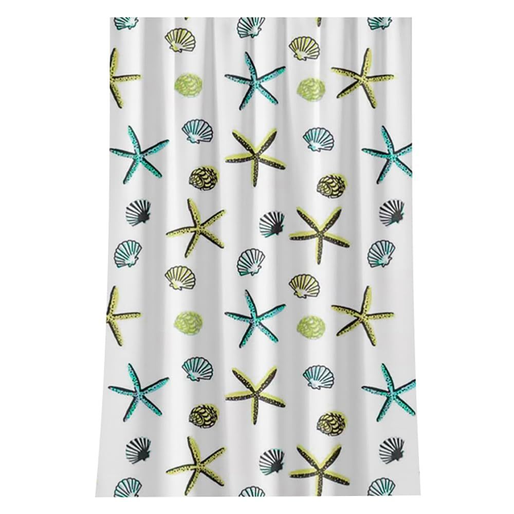 Waterproof Thickening Shower Curtain White Floral Vine Shower Curtain Bathroom — image 1
