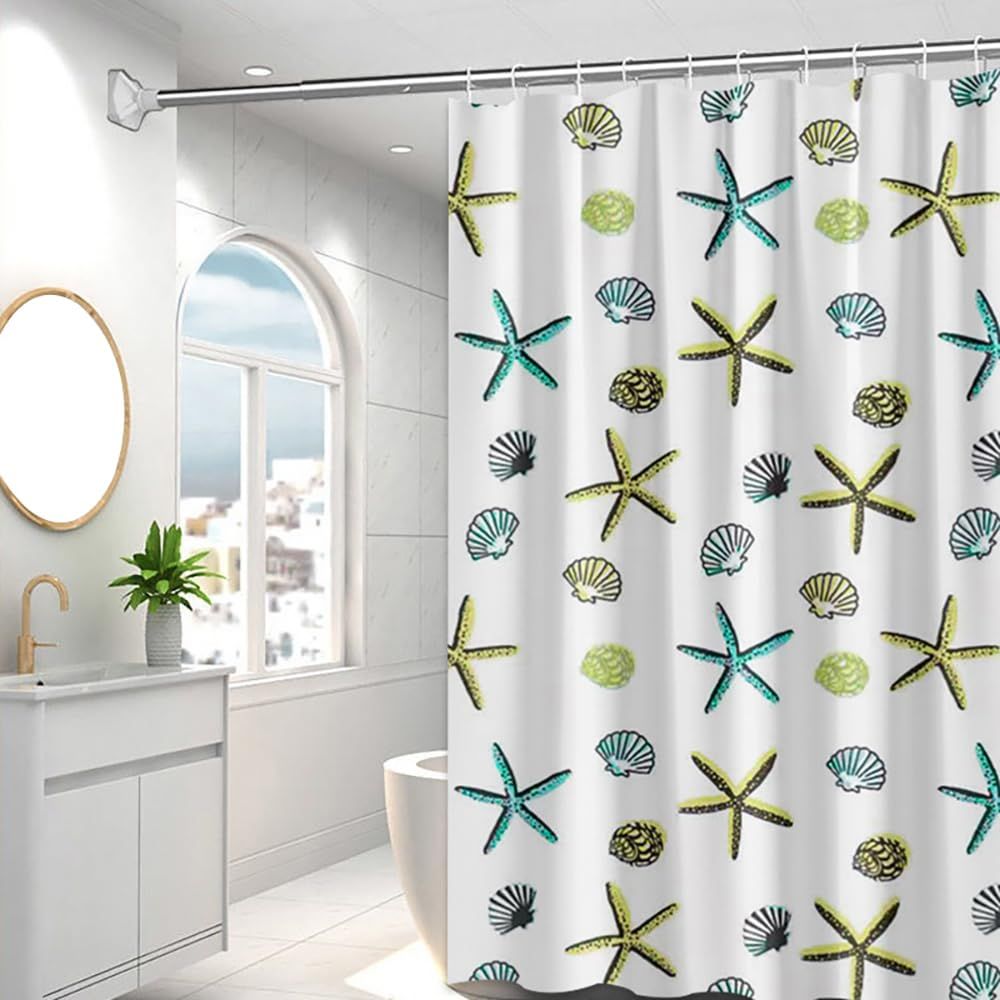 Waterproof Thickening Shower Curtain White Floral Vine Shower Curtain Bathroom view 4
