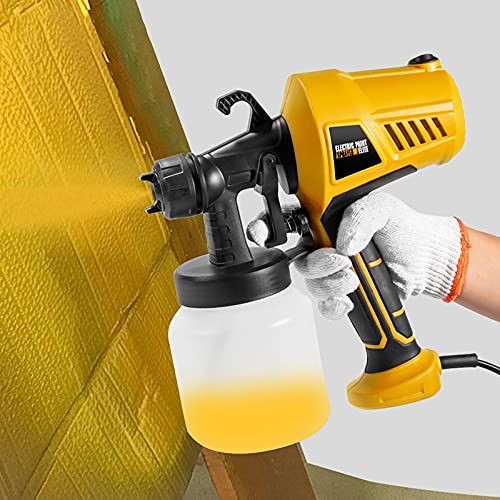 Paint Sprayer, Spray Gun with Cleaning & Blowing Joints, 3 Patterns, Easy to view 4