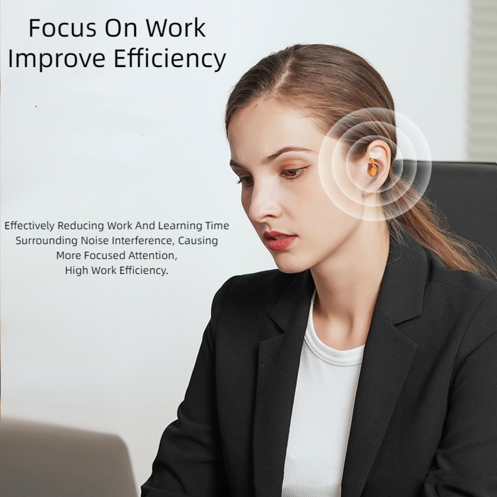 Ear Plugs for Noise Reduction Perfect Fit Soft Silicone Reusable Earplugs for view 4