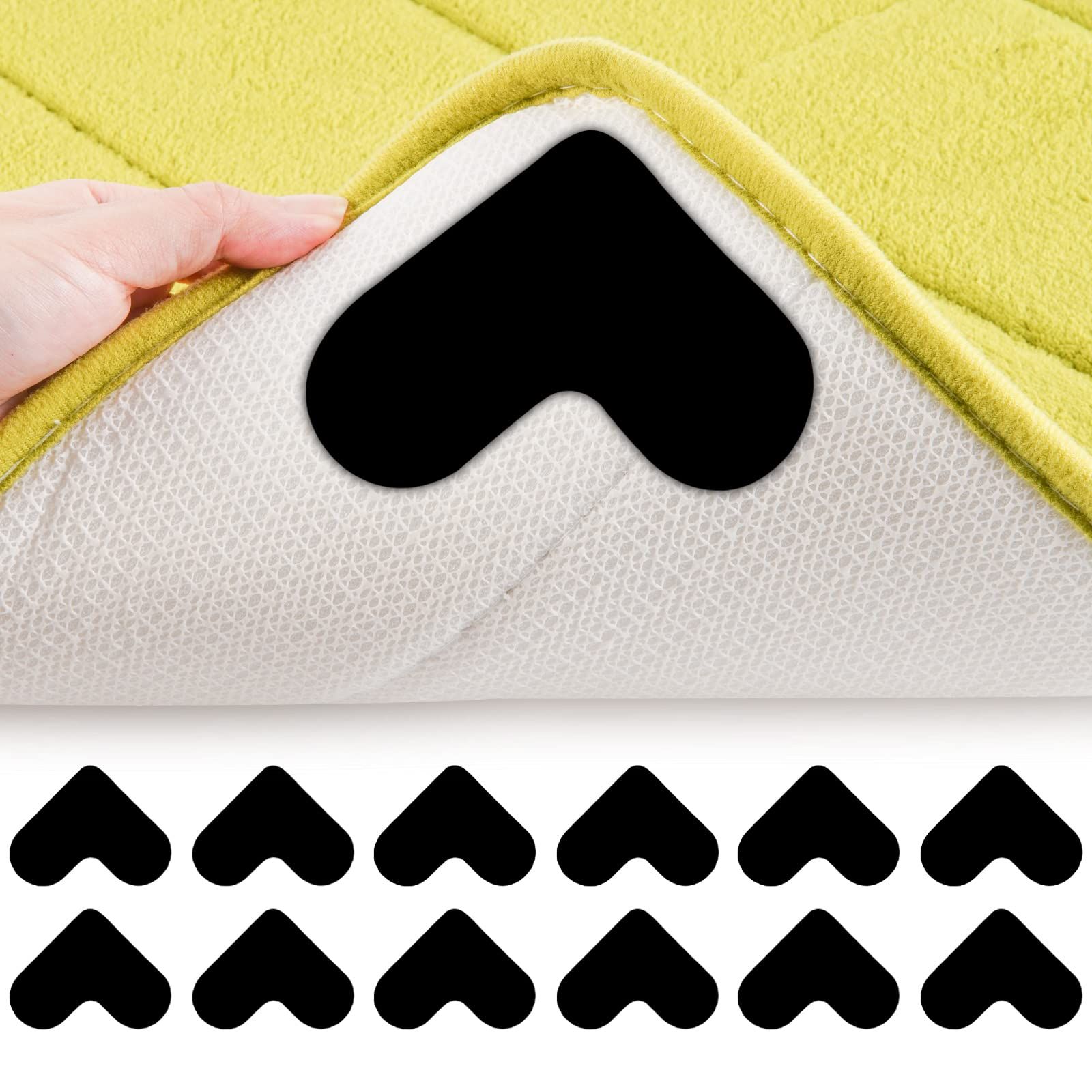 16 PCS rug Pad Gripper, Reusable Washable Grippers for Rugs, Pads rug Tape — image 1