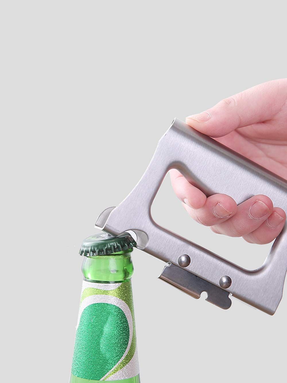 Can Opener, Multifunctional Bottle Opener, Stainless Steel Canned Screwdriver view 3