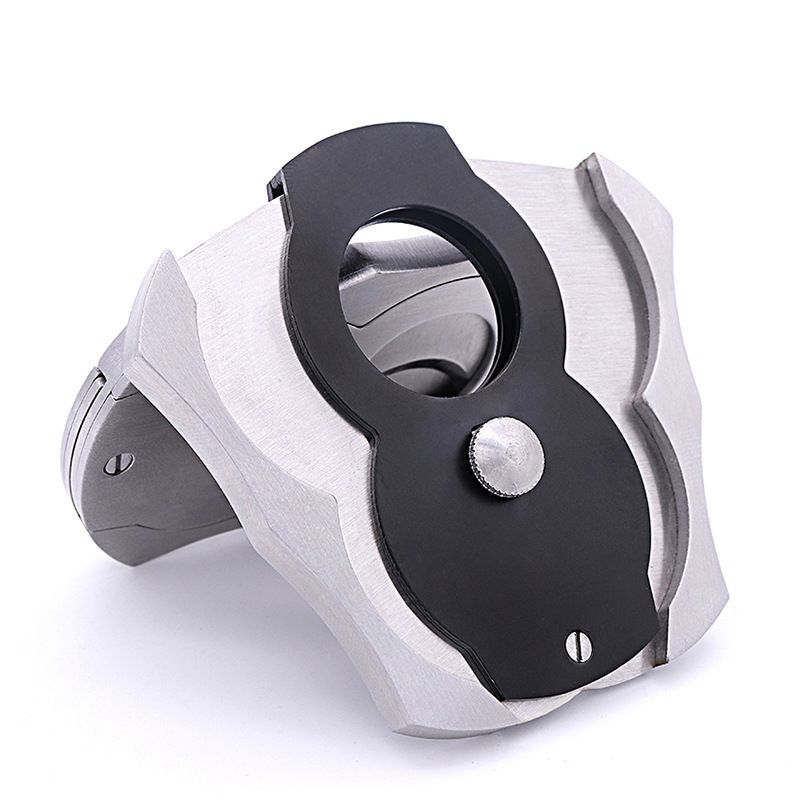 Premium Cigar Cutter - Ergonomic Stainless Steel Spring-Loaded Blade view 3