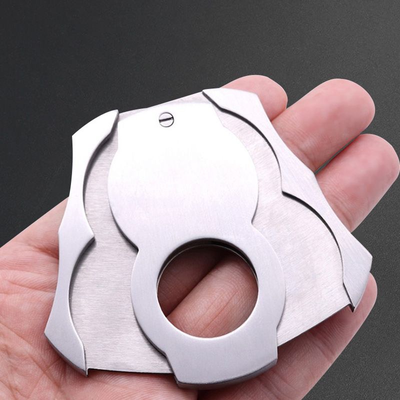 Premium Cigar Cutter - Ergonomic Stainless Steel Spring-Loaded Blade view 5