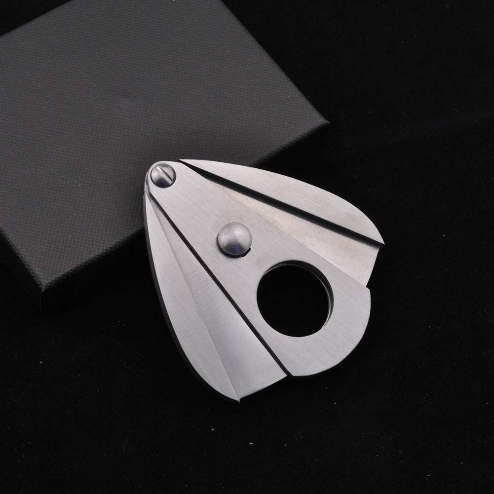Cigar Cutter, Water Drop Type Stainless V-Cut Cigar Cutter Cigar Punch with view 5