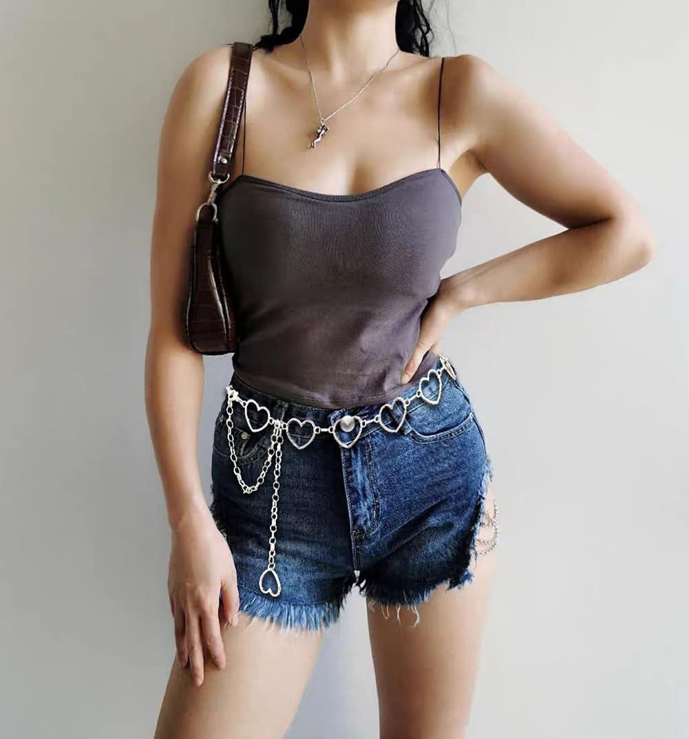 Chain Belts for Women Fashion Plus Size Waist Chain Belt Gold Silver Waist view 5