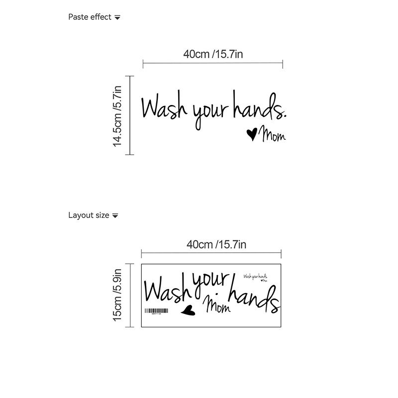 DIY Bathroom Decor Wall Stickers view 2