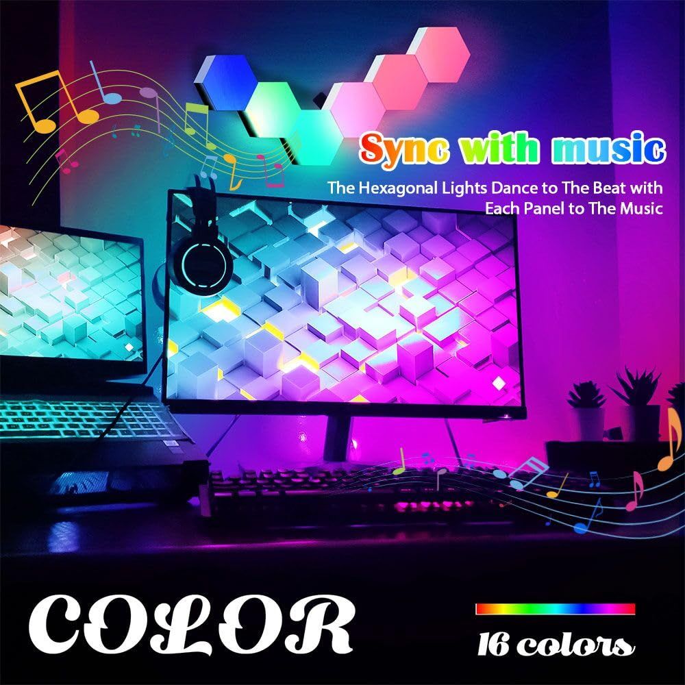 Music Sync Hexagon Lights view 4