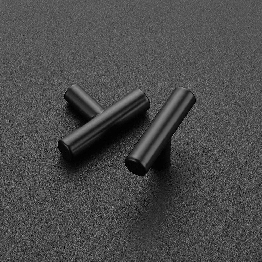 2Pack 2 inch Cabinet Pulls Matte Black Stainless Steel Kitchen Drawer Pulls view 2