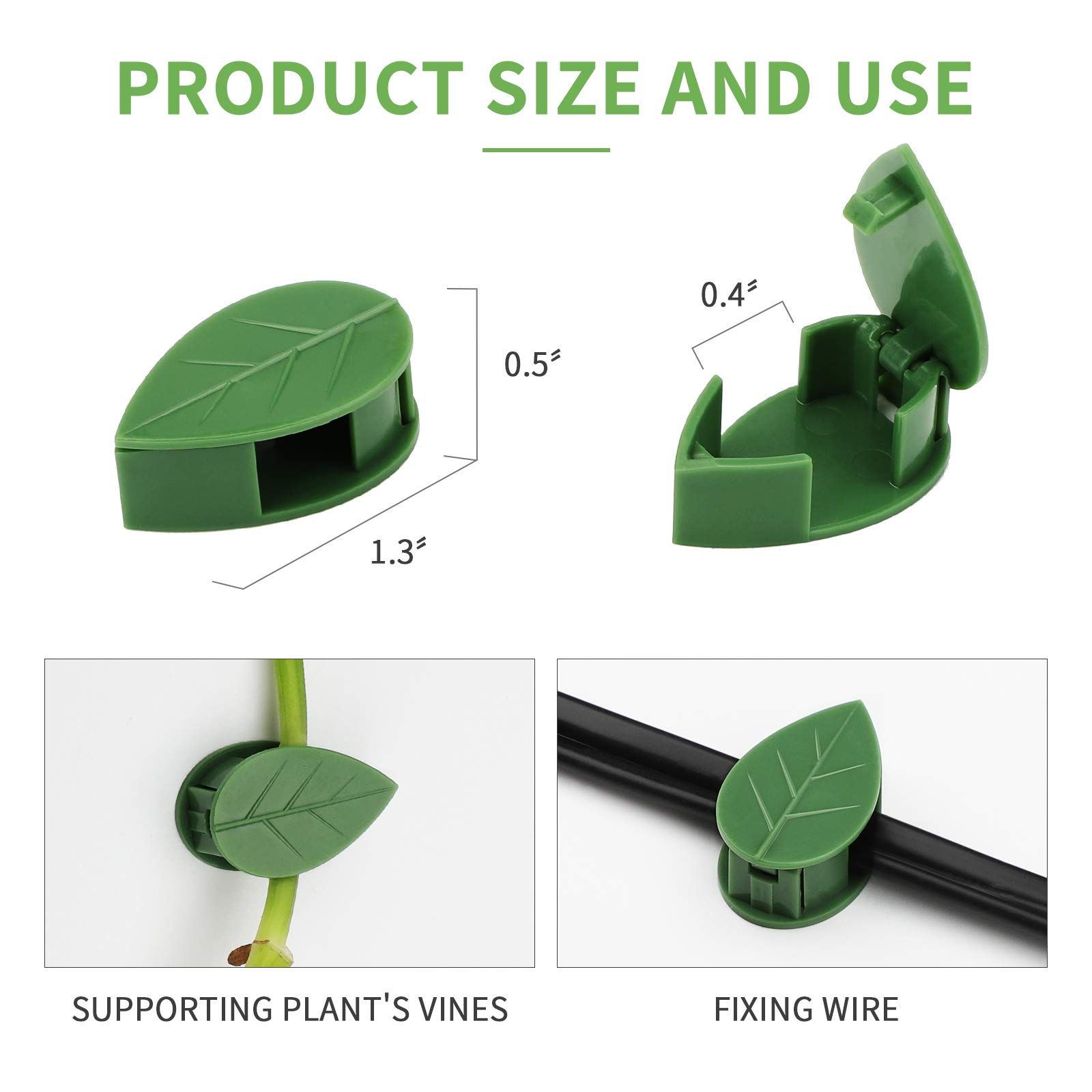 10 fixed clips for plant climbing walls view 3