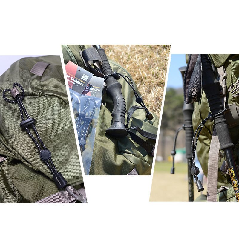 2Pcs Securing Rope Buckle Climbing Stick Elastic Rope Buckle for view 2