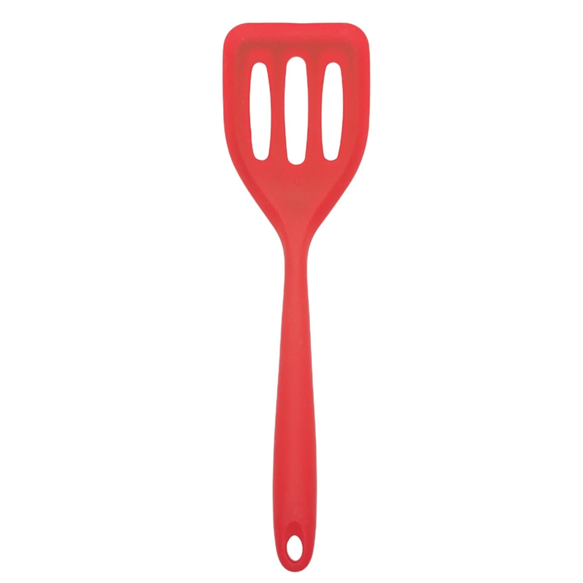 Small silicone turbine high heat resistant slotted spatula suitable for fish view 5