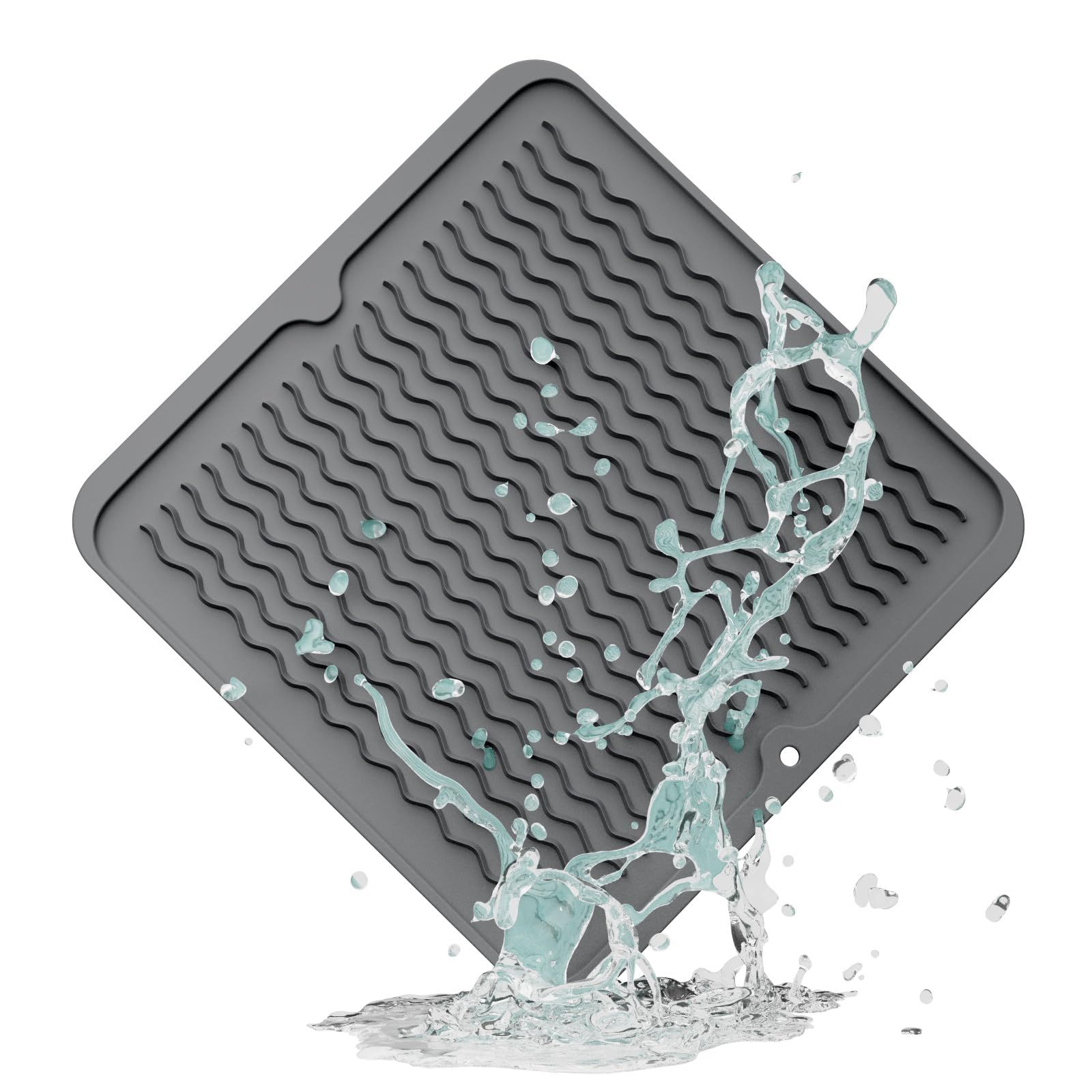 Silicone Dish Drying Mat for Kitchen Counter — image 1