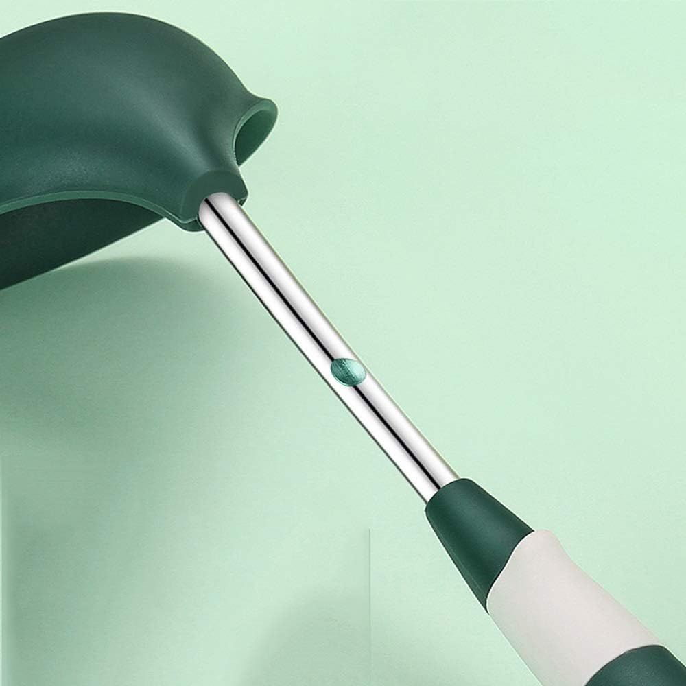 High Temperature Resistant Silicone Soup Spoon Kitchen Nonstick Long Handle view 2