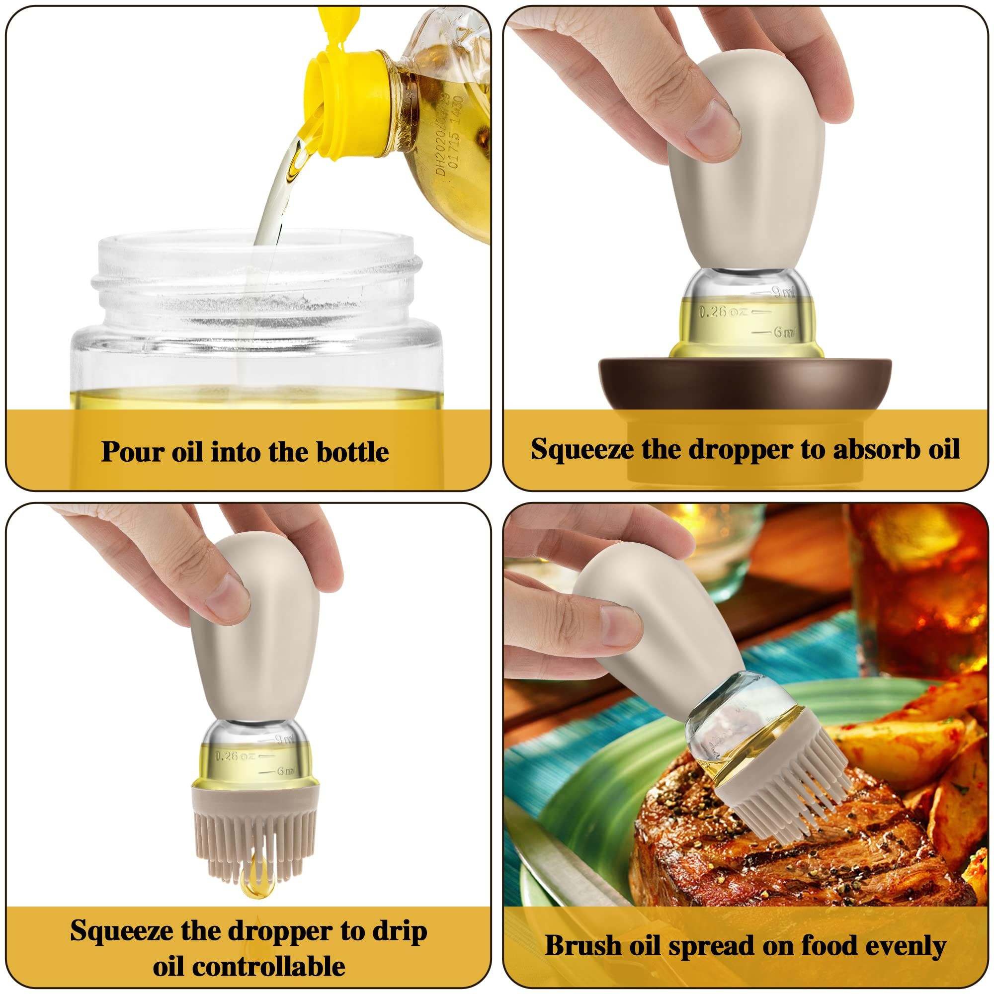 Oil Dispenser with Brush for Cooking view 4